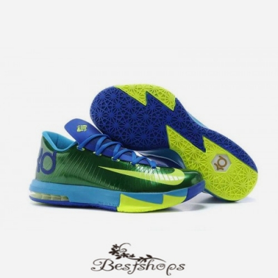 Nike KD 6 Custom Bright green Borland BSNK793917